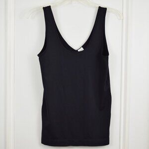 Yummie Heather Thomson Tank Top Women Large Shapewear Black Essential Basic